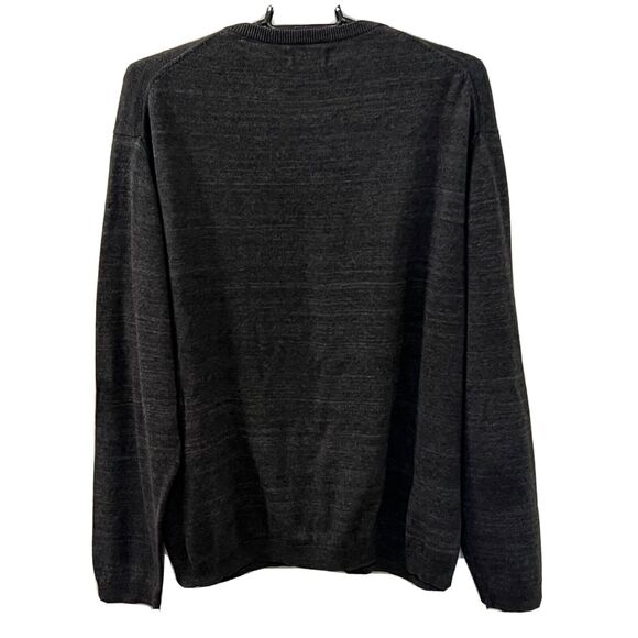 Weatherproof Vintage Mens Gray V-Neck Sweater 100% Cotton Sz XL - Picture 3 of 12